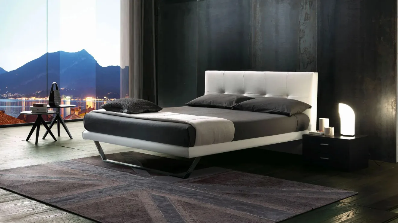 Letto in pelle Alexia di Ergogreen