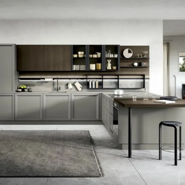 Cucina Classica con penisola Bellaria 02 di Forma Cucine