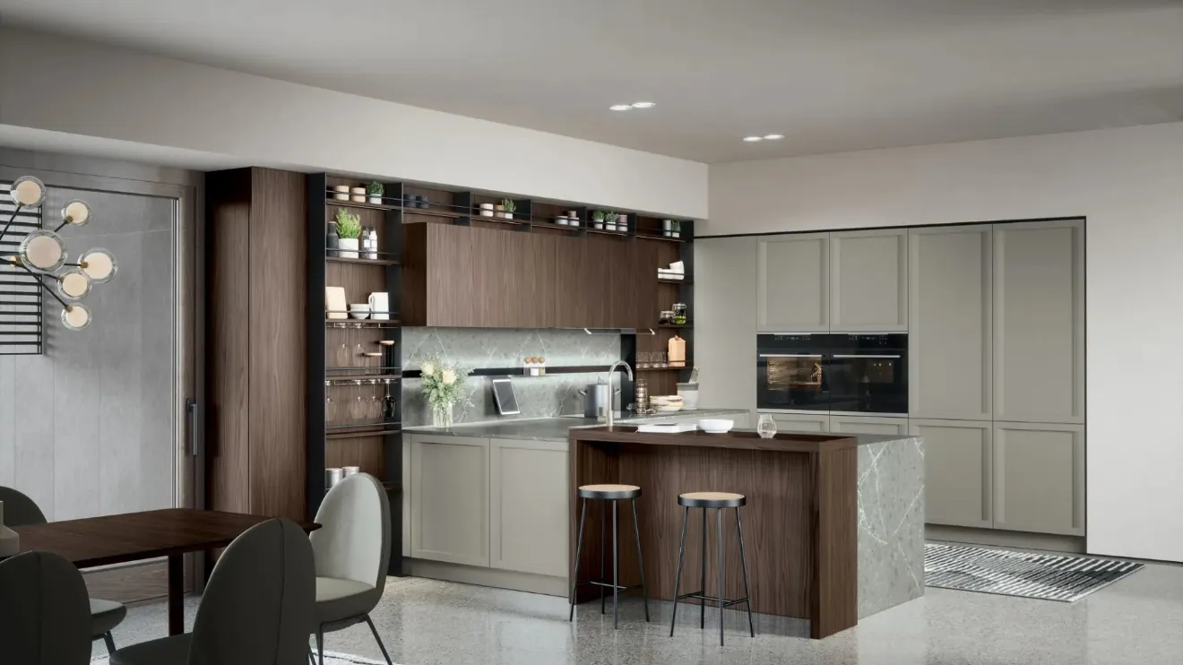 Cucina Classica con penisola Bellaria 03 di Forma Cucine