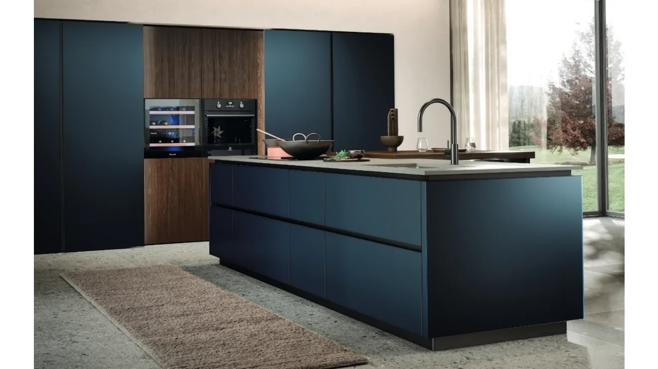 Cucina Moderna con isola Aria Tech 05 di Forma Cucine