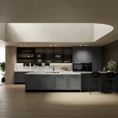 Cucina Moderna con penisola Meg 04 di Arredo3