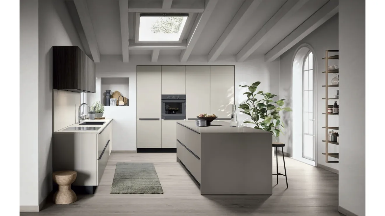 Cucina Moderna con isola Colibrì Maniglia Intra 03 di Forma Cucine