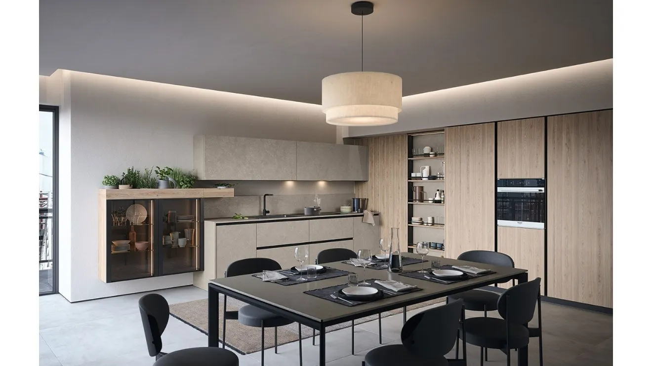 Cucina Moderna ad angolo Trend 30° Gola 02 di Forma Cucine